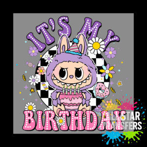 Cute Monster It's My Birthday - Purple/Pink