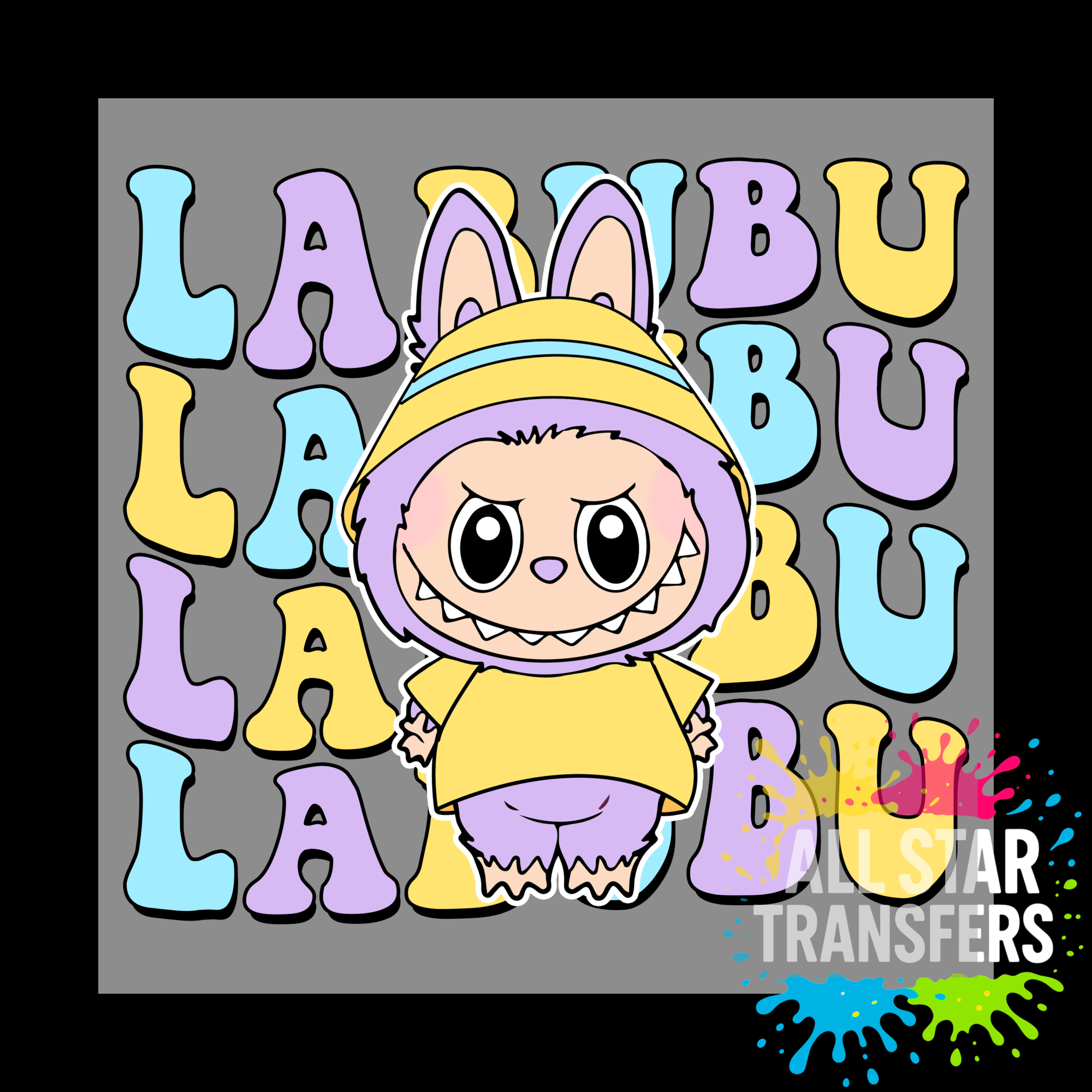 Cute Monster Wave - Blue/Purple/Yellow