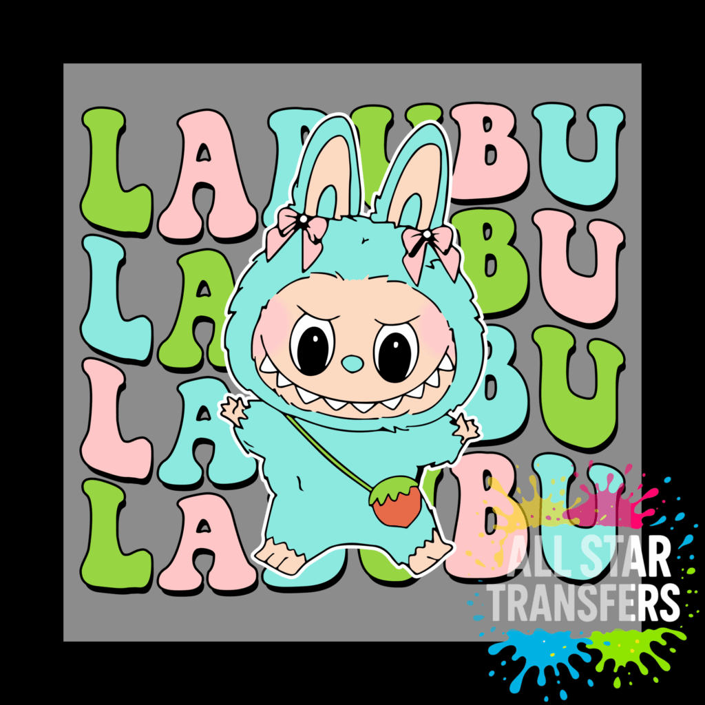 Cute Monster Wave - Green/Pink/Blue