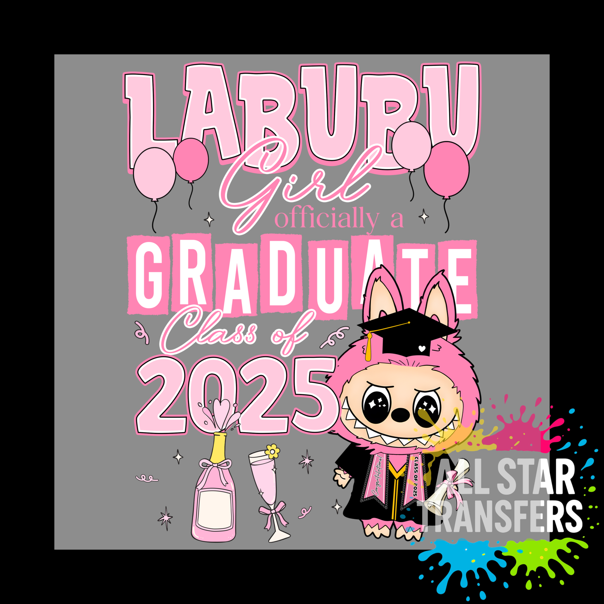 Cute Monster - Girl Officially a Graduate