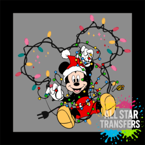 Tangled in Christmas Lights - Mouse