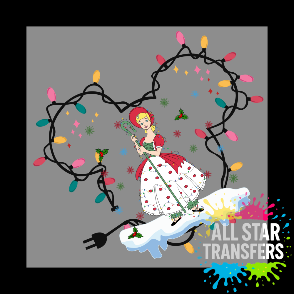 Tangled in Christmas Lights - Toy Sheep Lady