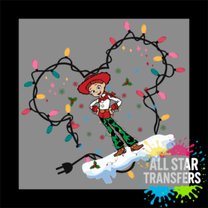 Tangled in Christmas Lights - Toy Cowgirl