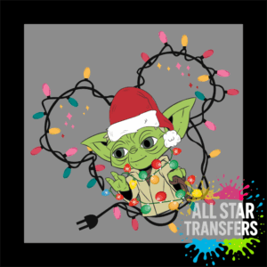 Tangled in Christmas Lights - Green Alien