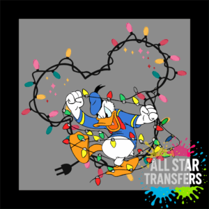 Tangled in Christmas Lights - Duck