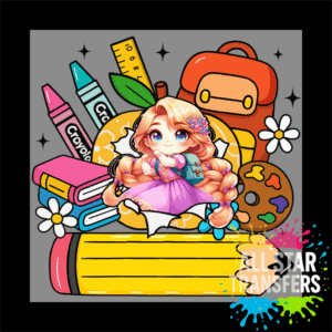 School Pencil - Long Hair Girl