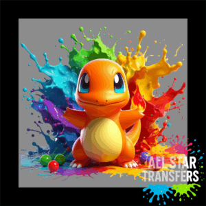 Splash Colourful - Orange Lizard