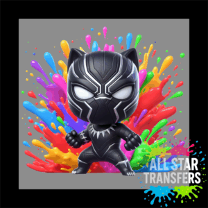 Splash Colourful - Black Panther