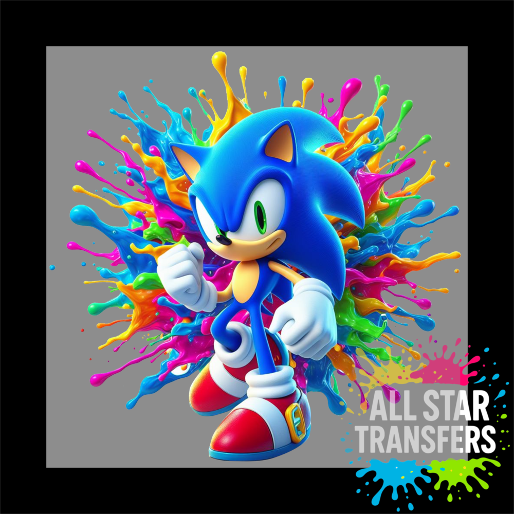 Splash Colourful - Blue Hedgehog Fist