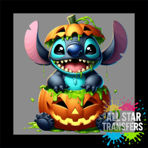 Halloween - Blue Alien - In Pumpkin