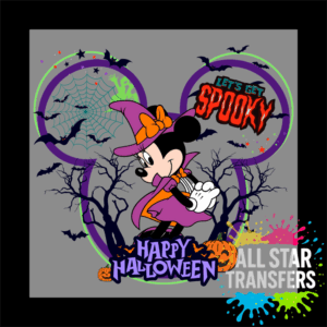 Happy Halloween - Purple/Green - Girl Mouse