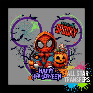 Happy Halloween - Purple/Green - Spider