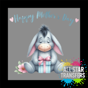 Watercolour Happy Mothers Day - Old Donkey