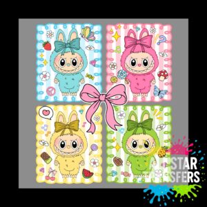 Cute Monster - Stripe Pals