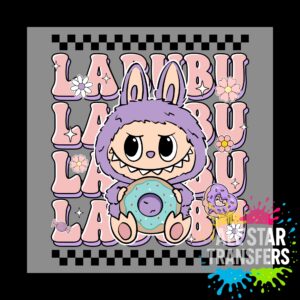 Cute Monster Check - Pink/Lilac