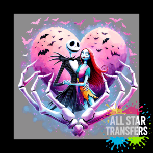 Halloween - Skeleton Couple Heart