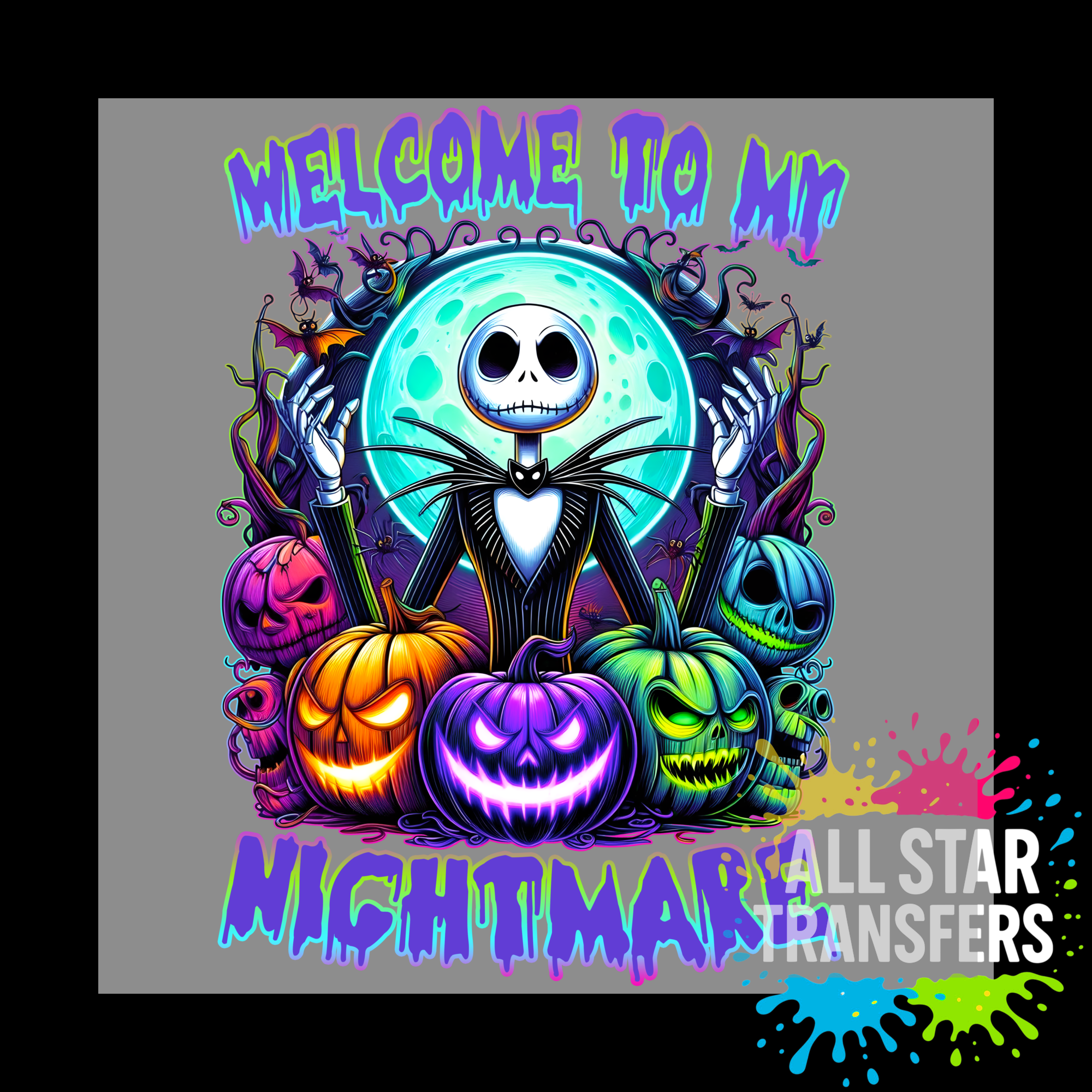 Halloween - Skeleton welcome to my nightmare