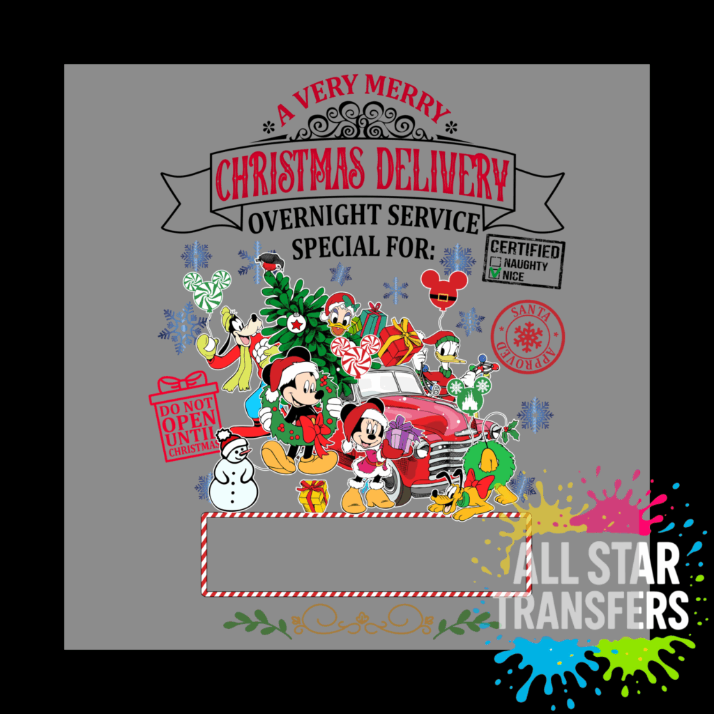 A Very Merry Christmas Delivery - Mouse & Friends Design 1