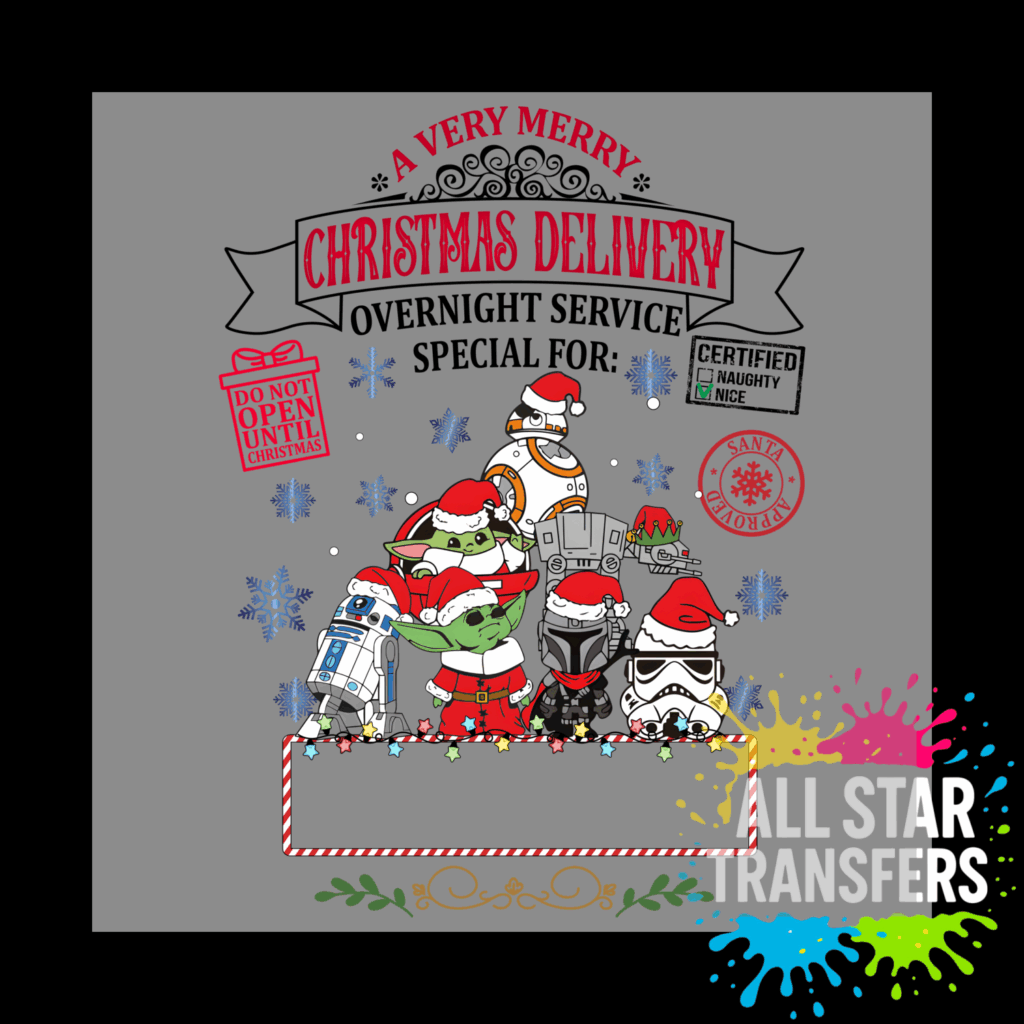 A Very Merry Christmas Delivery - Star Design 1