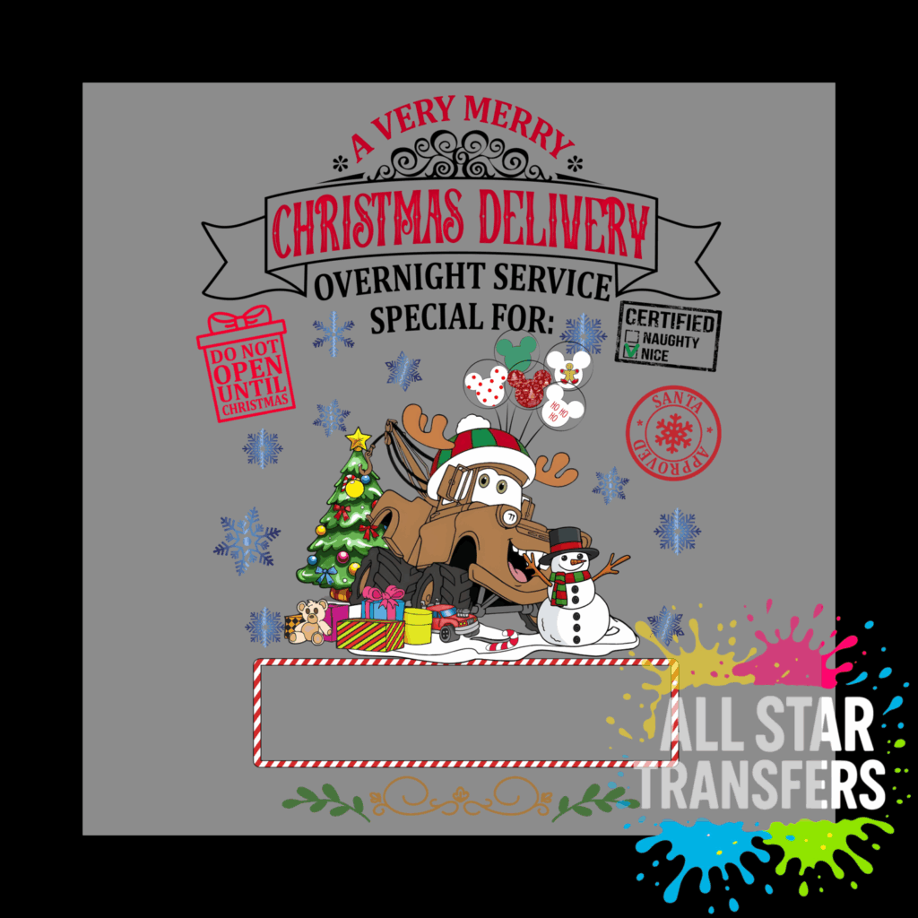 A Very Merry Christmas Delivery - Cars Design 1