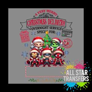 A Very Merry Christmas Delivery - Superhero's Design 1