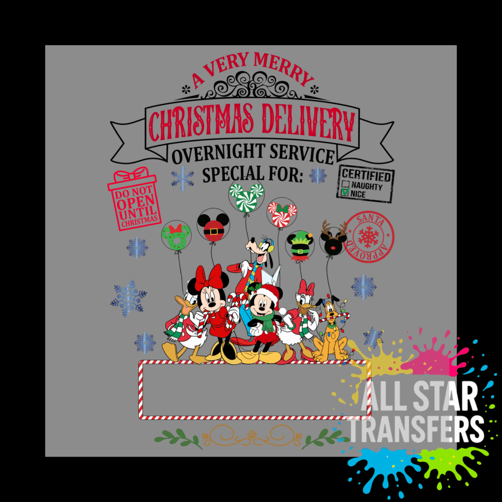 A Very Merry Christmas Delivery - Mouse & Friends Design 2