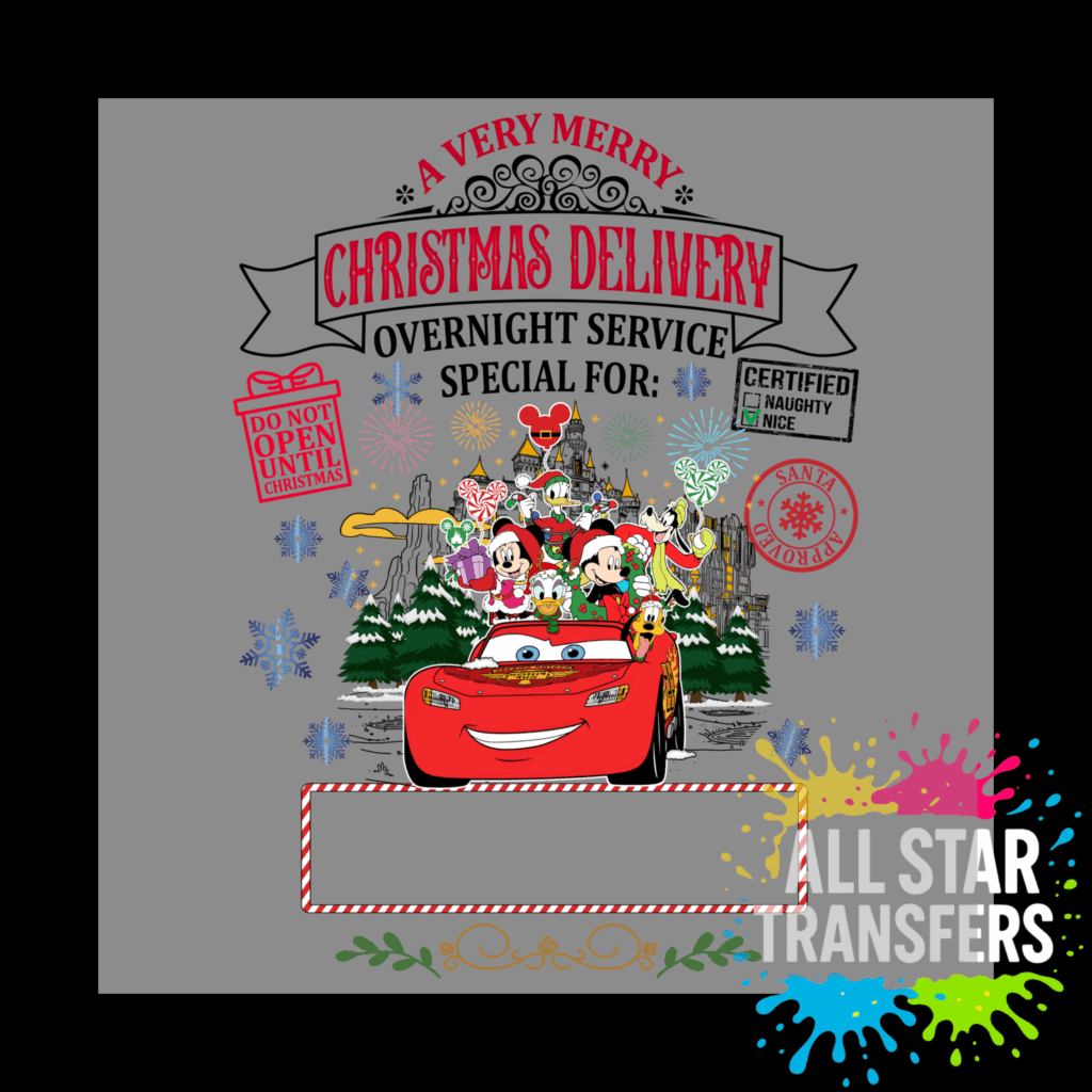 A Very Merry Christmas Delivery - Cars / Mouse & Friends