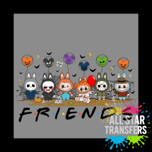 Cute Monster Halloween Horror Friends