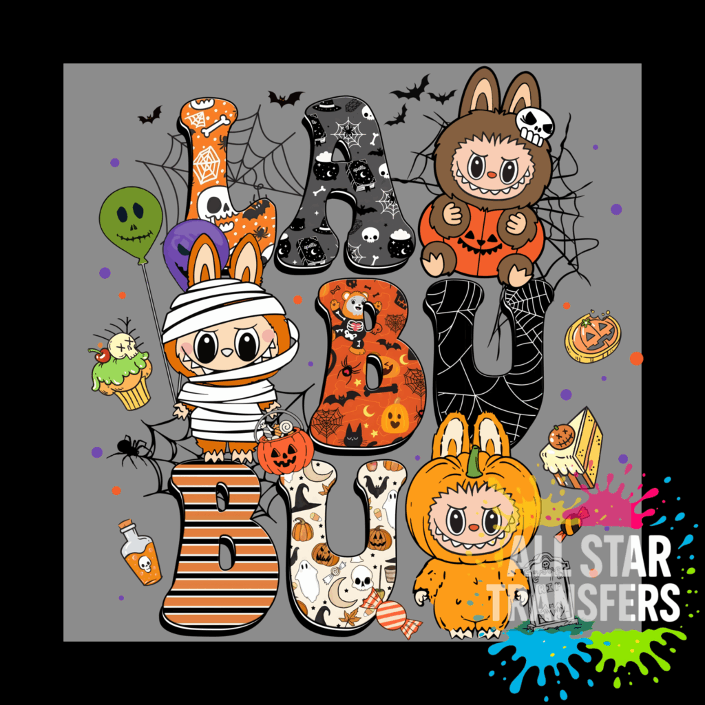 Cute Monster Halloween - Halloween Letters