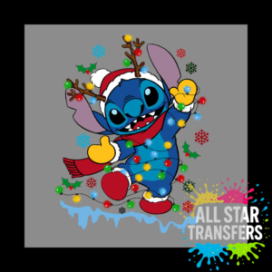 Blue Alien in Lights