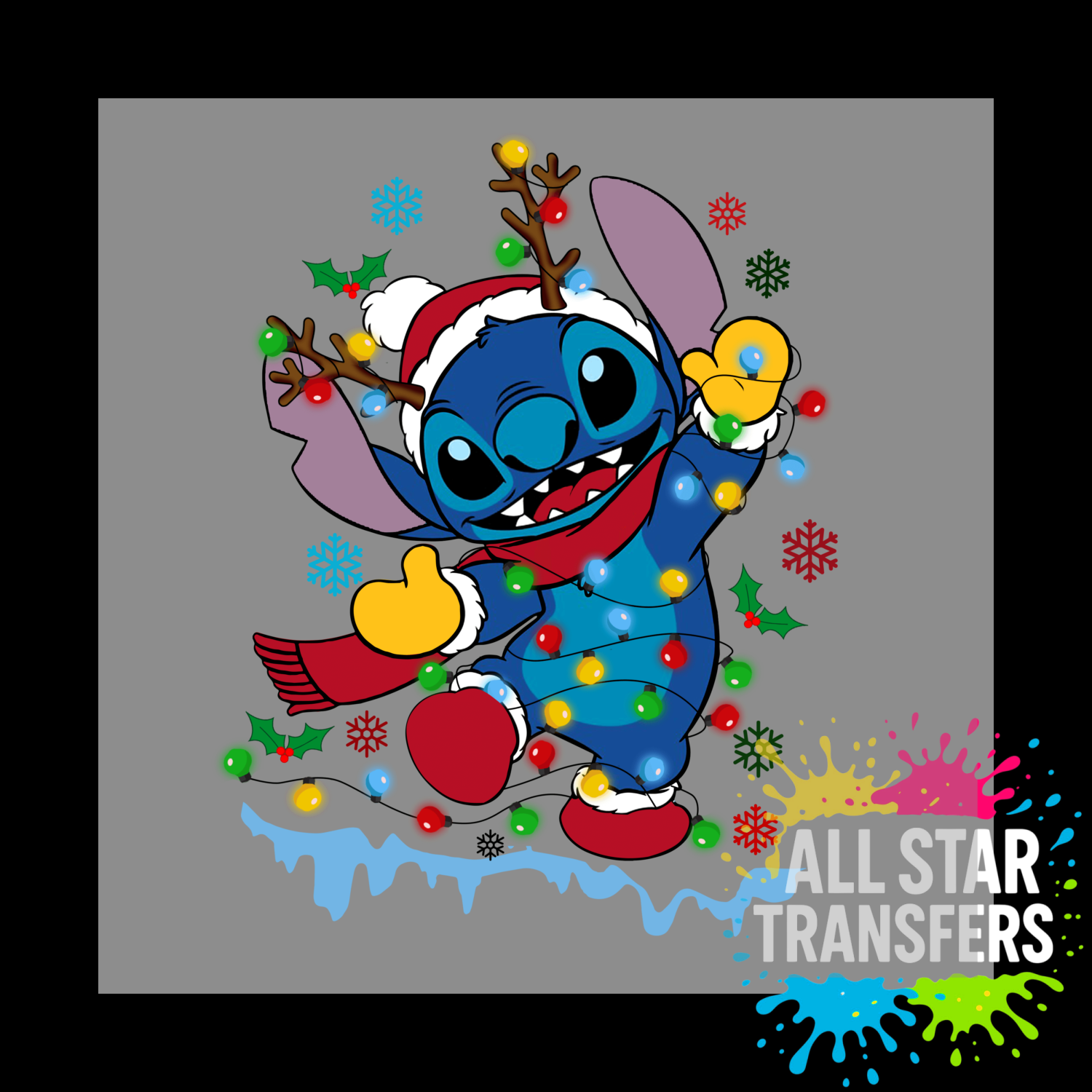 Blue Alien in Lights