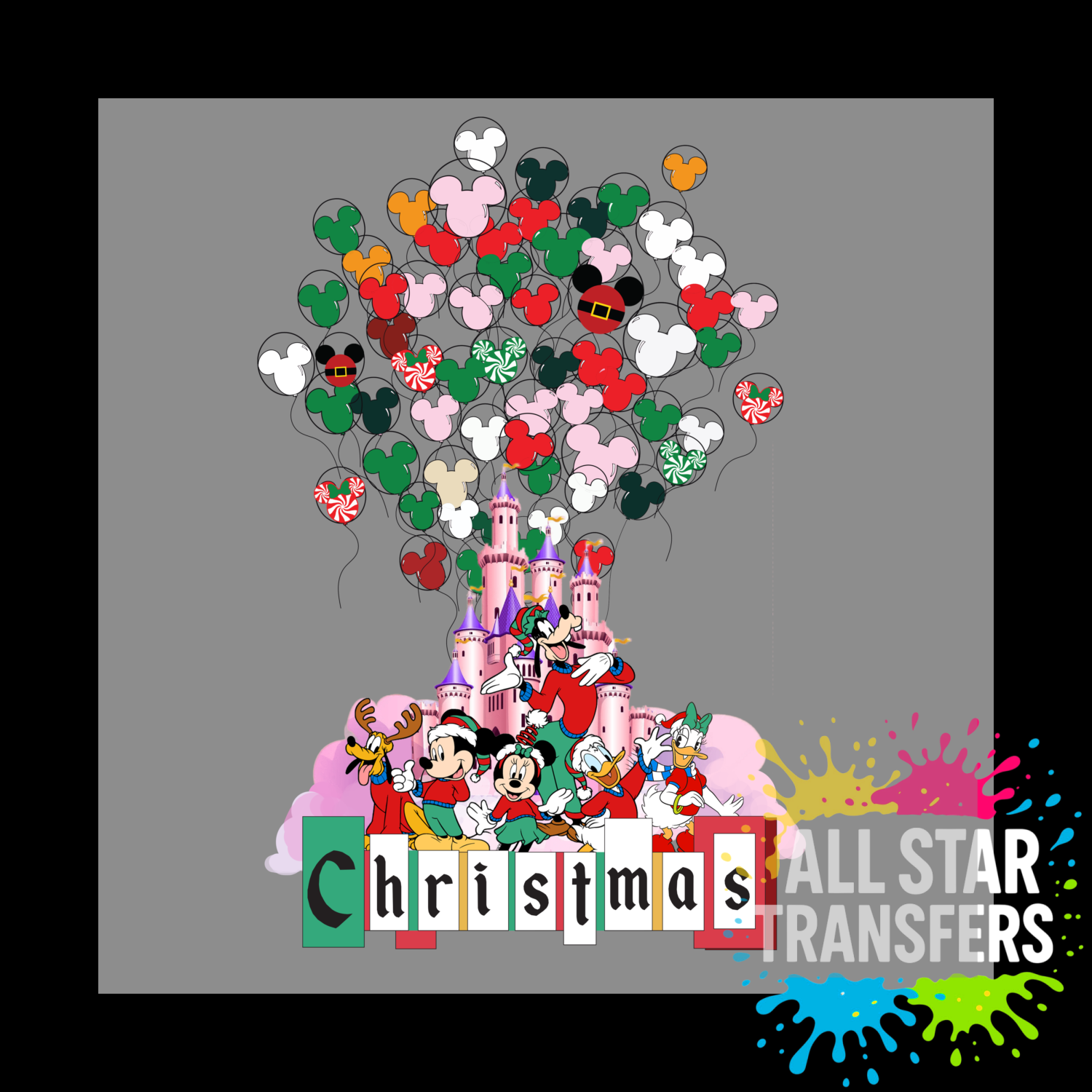 Mouse and Friends Balloons Castle