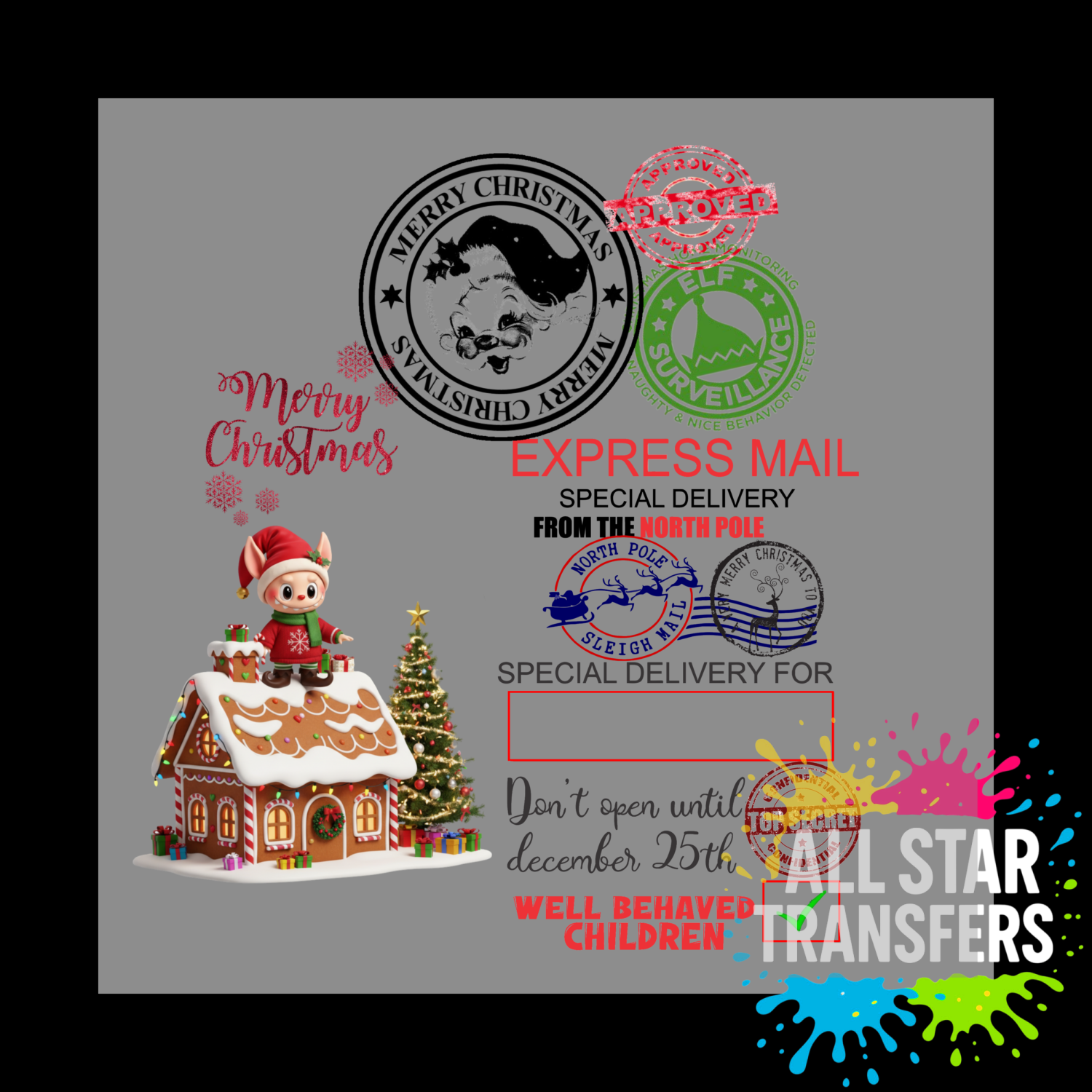 Special Delivery - Cute Monster Gingerbread