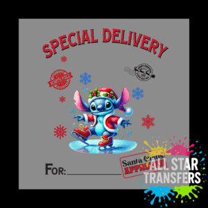 Special Delivery - Blue Alien Ice Skate