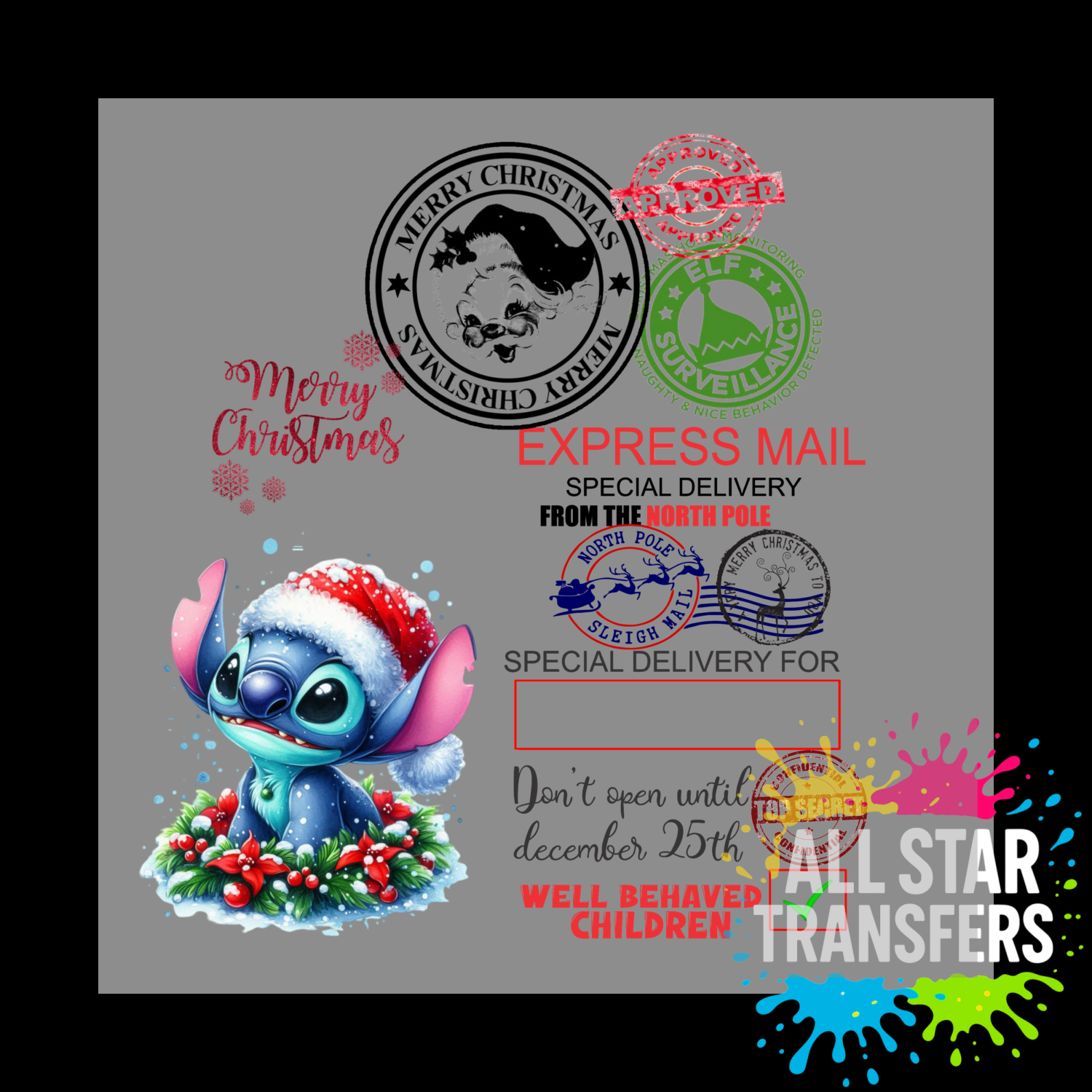 Special Delivery - Blue Alien Wreath