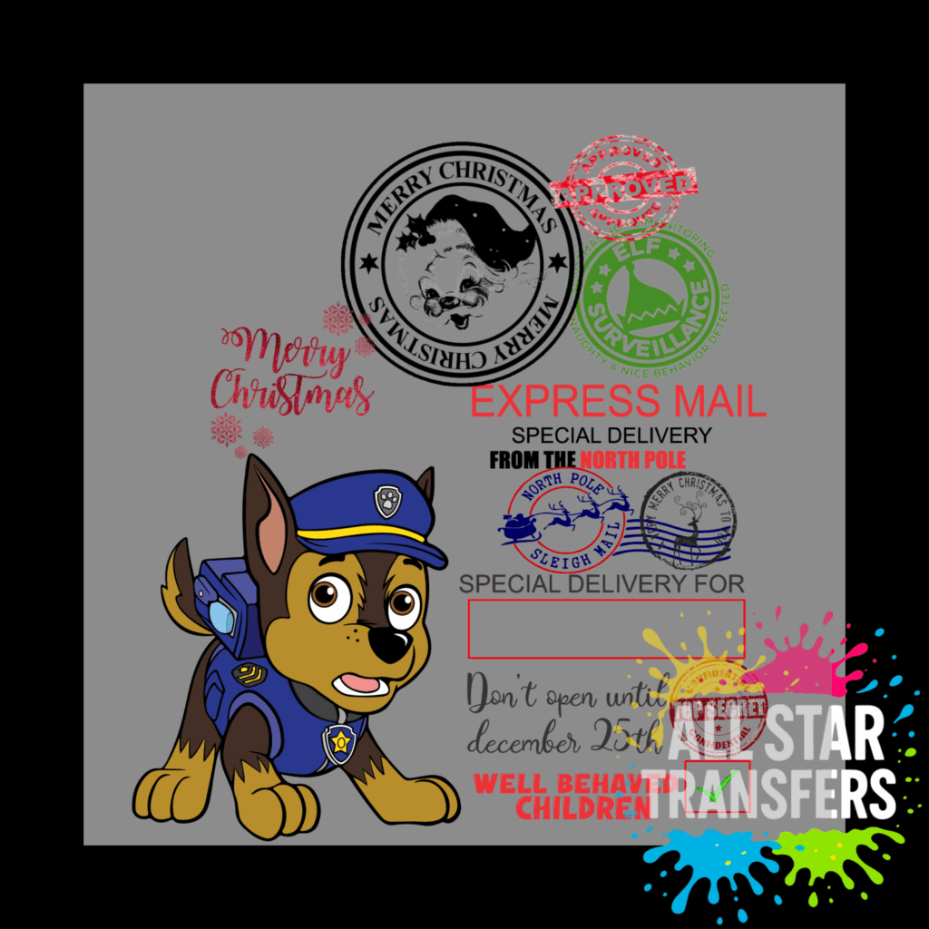 Special Delivery - Paw Dog Blue