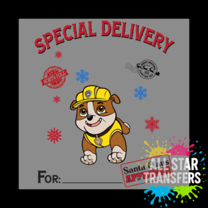 Special Delivery - Paw Dog Yellow