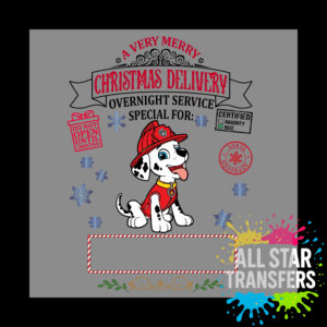 Special Delivery - Paw Dog Red