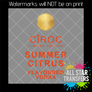 UV DTF - Ciroc Summer Citrus *
