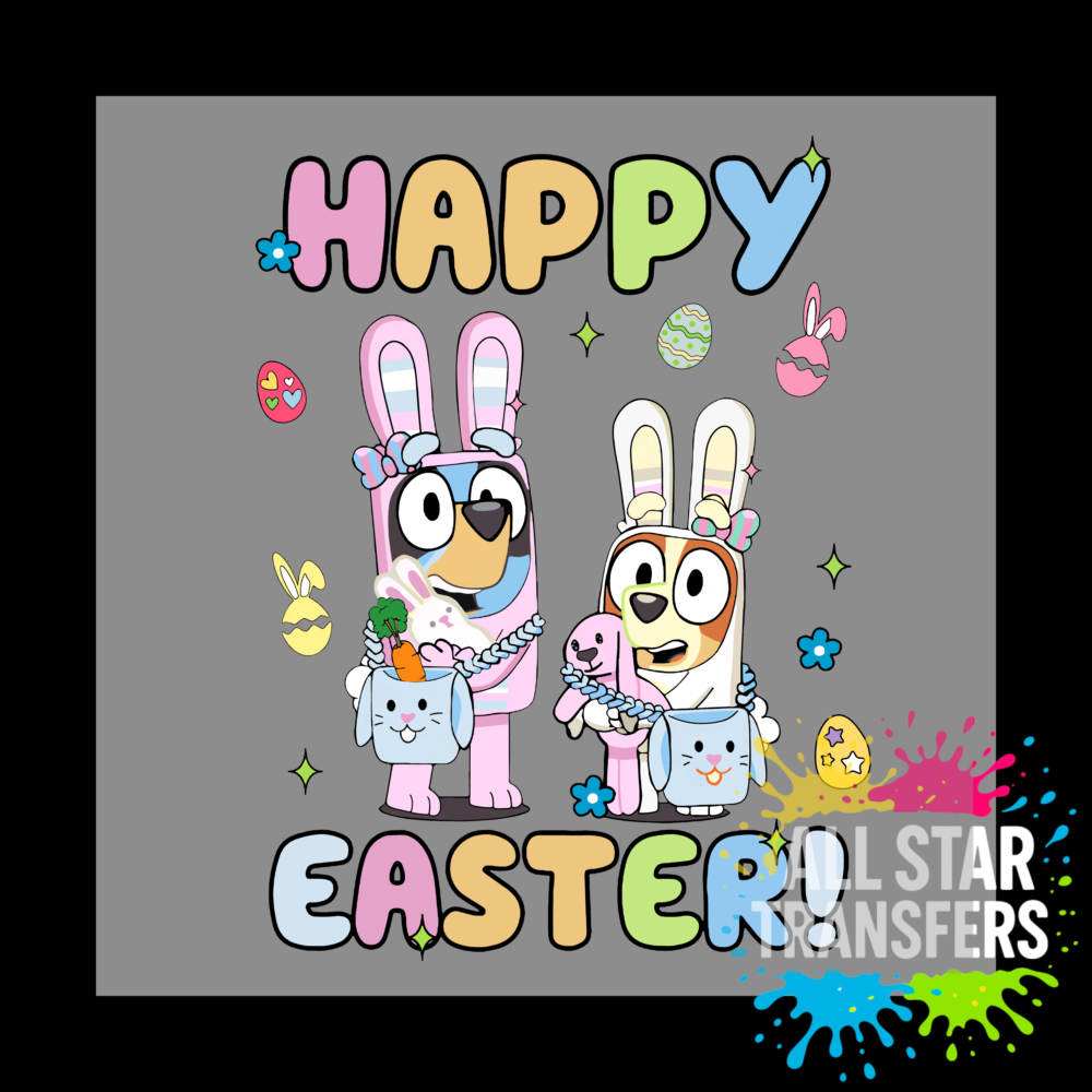 Happy Easter - Blue dog and Friend *