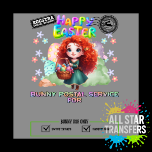 Happy Easter - Special Delivery Green Princess Ginger Hair