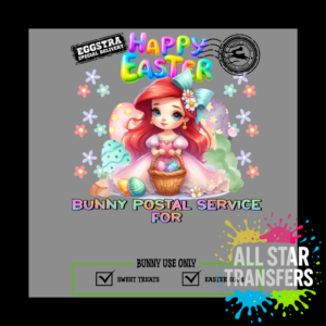Happy Easter - Special Delivery Pink Princess Red Hair