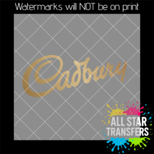 UV DTF - Cadbury Gold