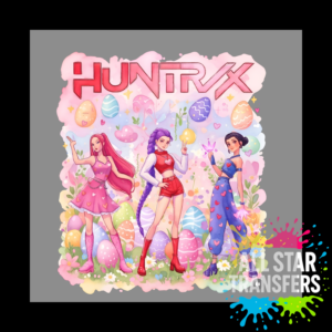 Easter Huntrix Pink Back Red Centre