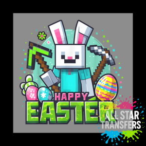 Easter Square Bunny Pick Axes