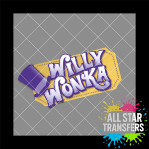 UV DTF - Wonka Golden Ticket