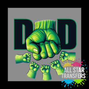 Dad - Dad Hulk fist for A