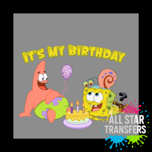 Sponge and Star Its my Birthday