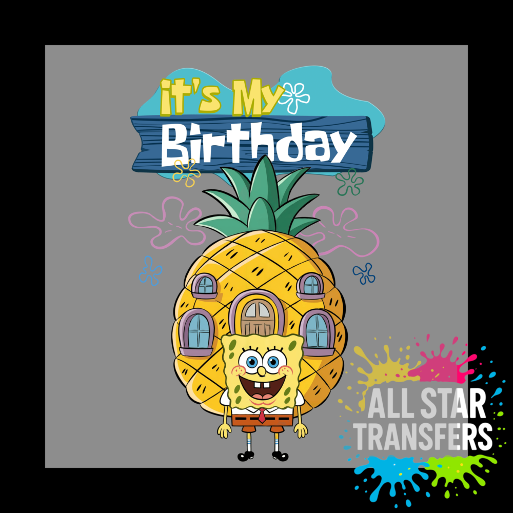 Sponge Pineapple its my birthday